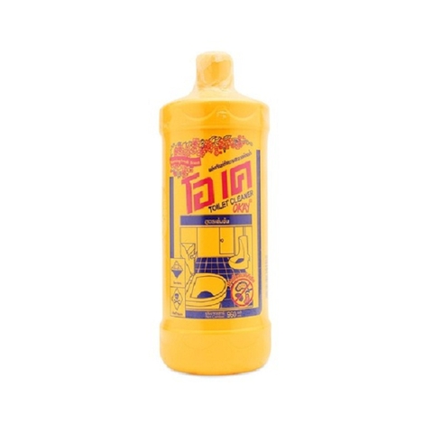 Nước tẩy toilet nhà vệ sinh Okay-Thái Lan, chai vàng (960ml).