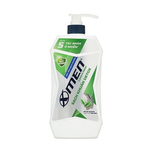 Sữa tắm sạch khuẩn Detox-X-Men, chai (630g).
