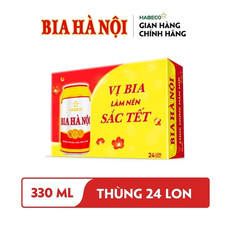 Bia Hà Nội Tết, thùng (24*330ml, 4.6%).