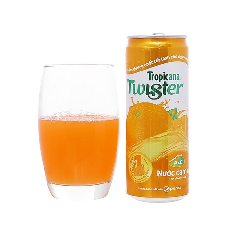 Nước cam ép Twister, lon (320ml),