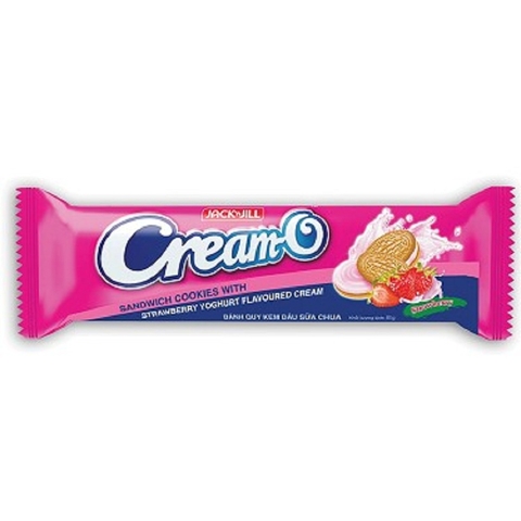 Bánh quy Cream-O, hương dâu sữa chua, cây (85g)