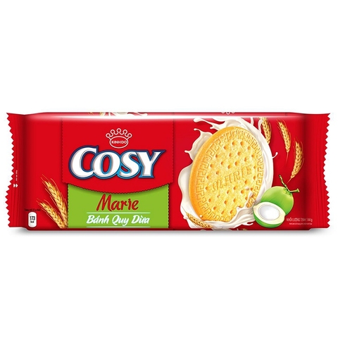 Bánh quy dừa Marie, Cosy-Kinh Đô, túi (136g),