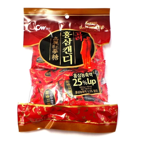 Kẹo vị hồng sâm Korean Red Ginseng Candy, gói (150g),