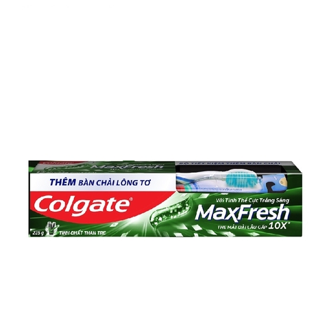 Kem đánh răng Colgate MaxFesh, tinh chất than tre (225g).