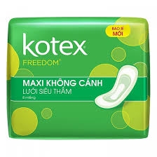 Băng vệ sinh Kotex Freedom mặt lưới không cánh (8 miếng/gói)