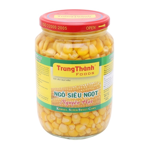 Ngô siêu ngọt nguyên hạt-Trung Thành Foods, lọ (380g),