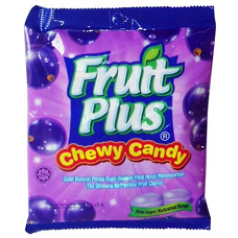 Kẹo Fruit Plus Chewy Candy, hương nho đen-Malaysia, gói (100g),