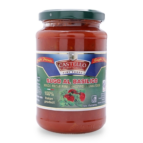 Sốt Sugo Al Basilico, Catello Di Battipaglia-Ý, lọ (350g),