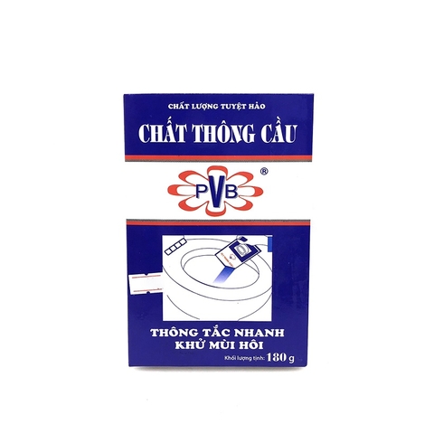 Bột thông cầu PVB, thông tách nhanh khử mùi hôi (180g).