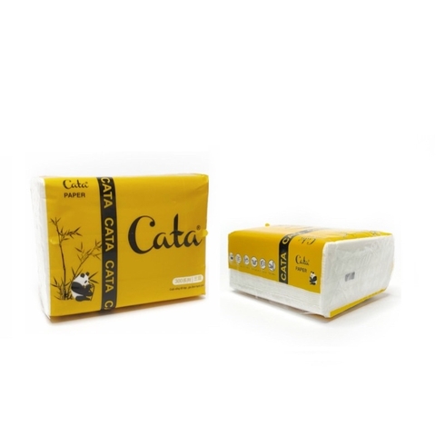 Giấy khăn ăn Cata, gói (185*120mm, 3lớp/300tờ).