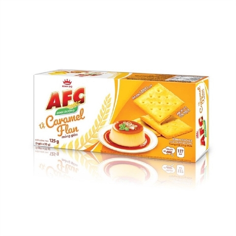 Bánh AFC dinh dưỡng, vị caramel flan-Kinh Đô, hộp (109g).