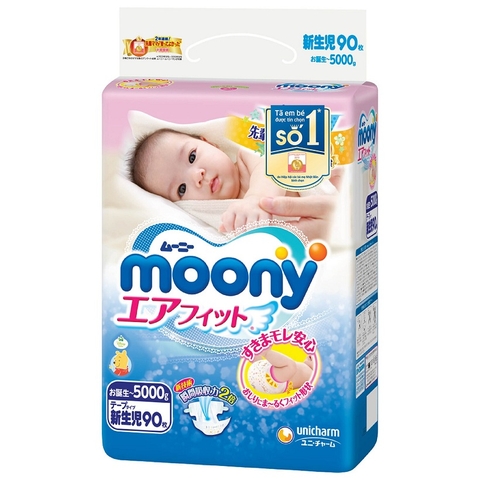 Tã dán Moony Newborn NB90