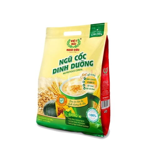 Bột ngũ cốc dinh dưỡng-Việt Đài, túi (20gói*25g/500g).