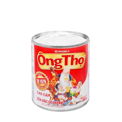 Sữa đặc có đường Ông Thọ, hộp thiếc đỏ (380g),