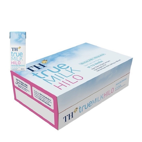 Sữa tươi tiệt trùng TH true Milk Hilo, vị tự nhiên, thùng (180ml*48hộp),