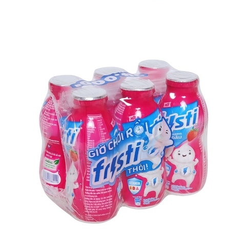 Sữa chua uống hương dâu-Fristi (80ml*6chai),