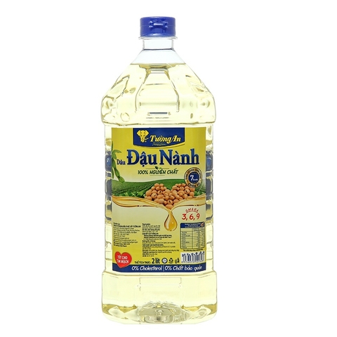 Dầu đậu nành nguyên chất Tường An, can (2lít),