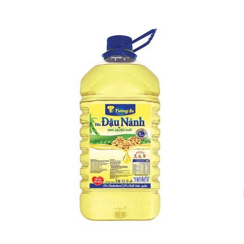 Dầu đậu nành nguyên chất Tường An, can (5lít),