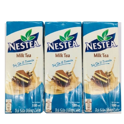 Trà sữa uống liền Nestea-vị Tiramisu, vỉ (180ml*3 hộp),