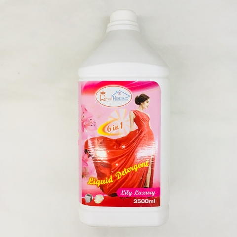 Nước giặt đậm đặc Royal House Premium, can hồng (3500ml)