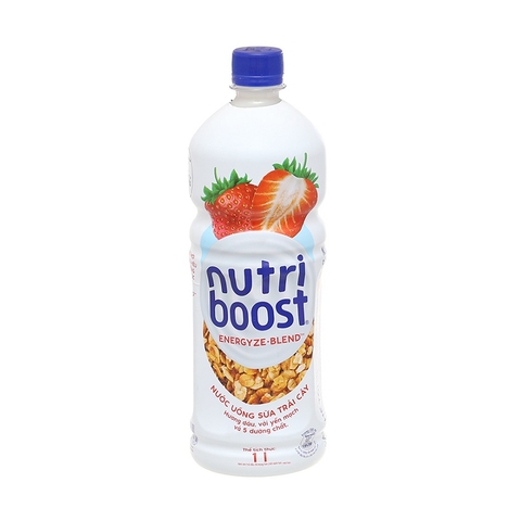 Nước uống sữa trái cây Nutri boost, vị dâu (1lít),