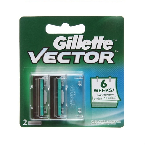 Lưỡi dao cạo râu Gillette Vector (2cái),