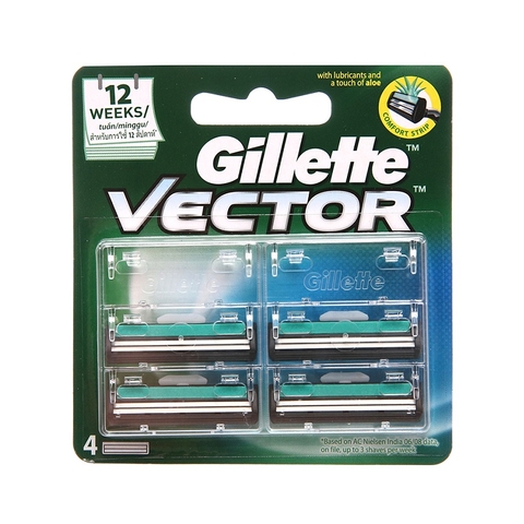 Lưỡi dao cạo râu Gillette Vector (4cái),