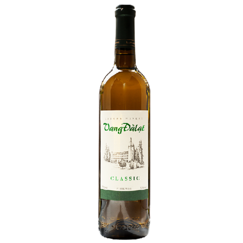 Rượu vang trắng Đà Lạt Classic White Wine, chai (750ml, 12%).