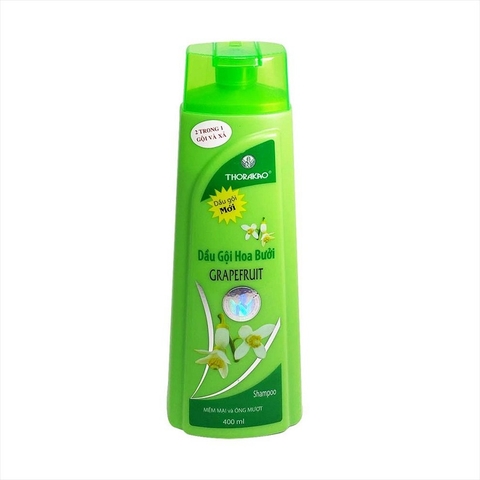 Dầu gội hoa bưởi Grapefruit, 2 trong 1- Thorakao, chai (400ml).