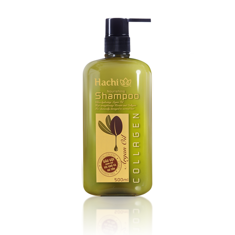 Dầu gội Collagen, dành cho tóc khô và hư tổn-Hachi (500ml).