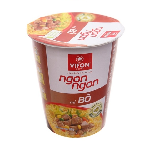 Mì cốc Vifon, mì vị bò (60g)