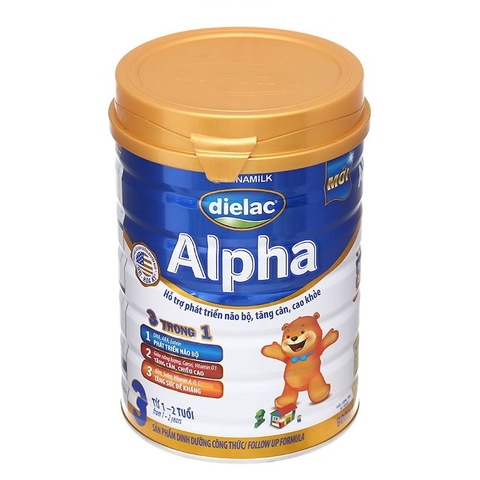 Sữa bột Dielac Alpha 3-Vinamilk, 1-2 tuổi (900g),