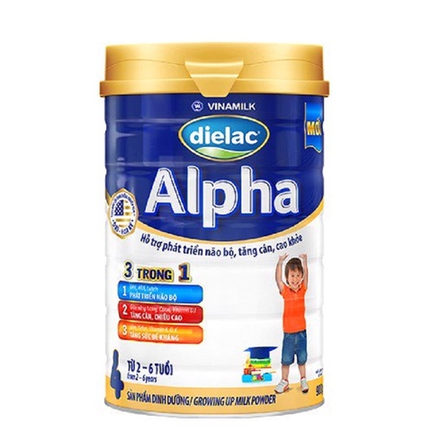 Sữa bột Dielac Alpha 4-Vinamilk, 2-6 tuổi (900g),