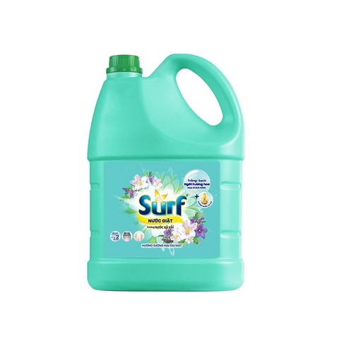 Nước giặt Surf, hương sương mai dịu mát, can (3.6kg),