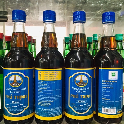 Nước mắm Phú Thịnh, 43 độ đạm, chai (500ml, 43N)