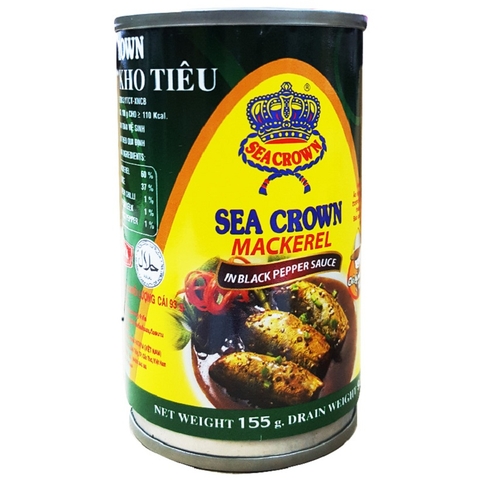 Cá Nục kho tiêu, Sea Crown-Thái Lan (155g).