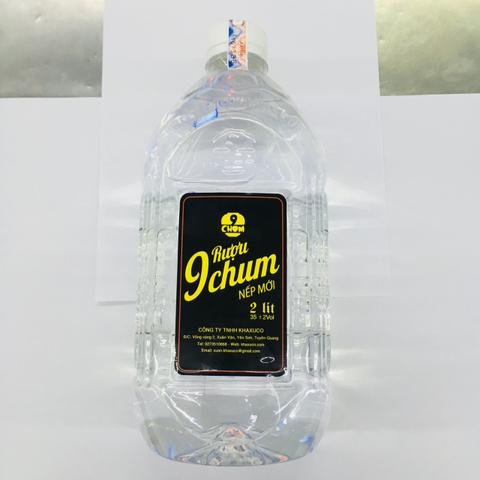 Rượu 9 Chum, rượu nếp mới-Tuyên Quang, can (2 lít, 35%).