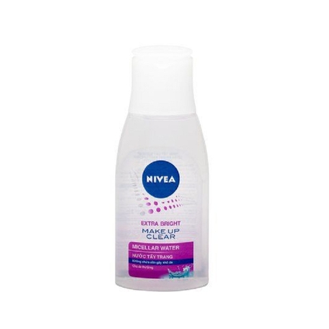 Nước tẩy trang sáng da Nivea, Extra Bright Make Up Clean Micellar Water (125ml).