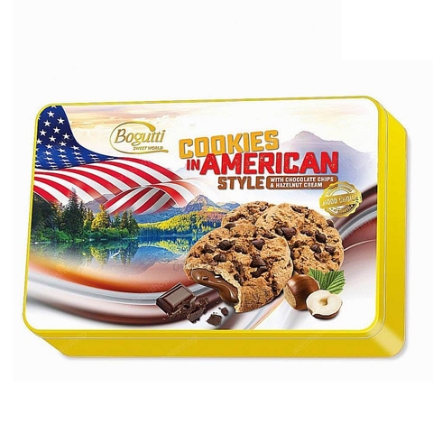 Bánh quy Bogutti Cookies In American Style, hộp sắt (450g),