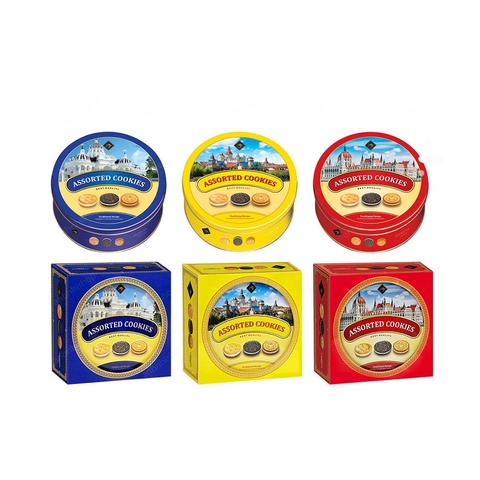 Bánh quy tổng hợp Assorted Cookies-Thái Lan, hộp sắt (110g).