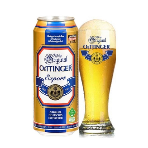 Bia Đức Oettinger vàng, lon (500ml, 5.4%)