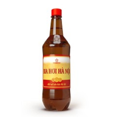 Bia hơi Hà Nội, chai (1lít, 4%),