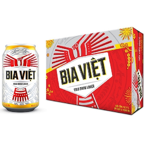 Bia Việt, thùng (24*330ml, 4.3%).