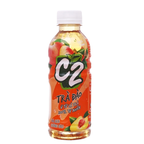 Nước ngọt C2, trà đen hương đào (360ml),