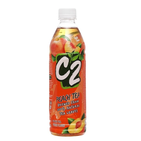 Nước ngọt C2, trà đen hương đào (455ml),