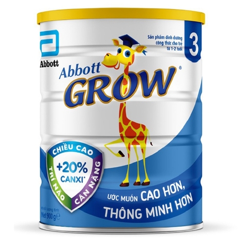 Sữa bột Grow 3, Abbott-cho trẻ 1-2 tuổi (900g).
