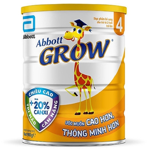 Sữa bột Grow 4, Abbott-cho trẻ từ 2 tuổi trở lên (900g).