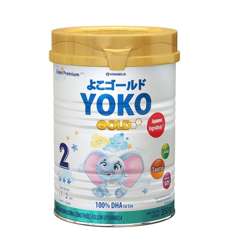 Sữa bột YoKo Gold số 2, 100% DHA từ tảo-Vinamilk, 1-2 tuổi (350g),