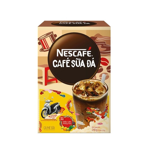 Cà phê sữa đá 3in1-Nescafe, hộp (240g/12gói*20g).