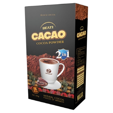 Bột cacao đen uống liền 2in1, Beati-Việt Pháp, hộp (350g),
